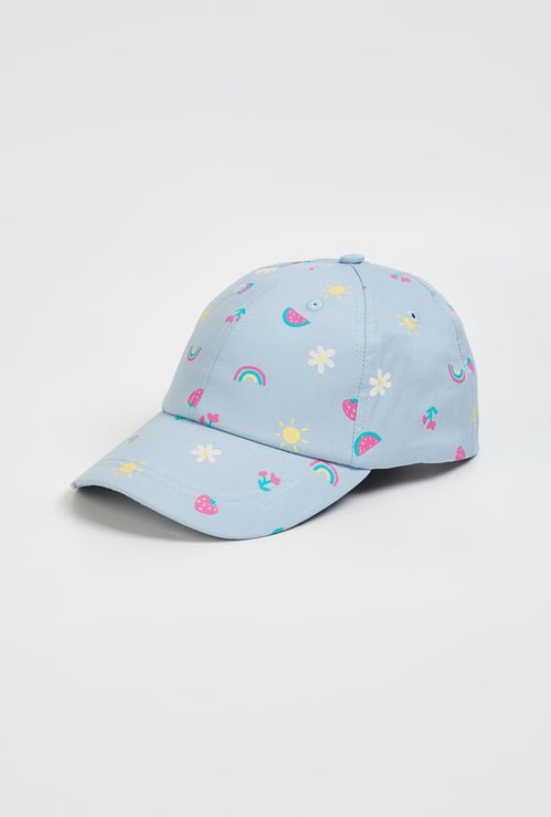 Girls Printed Baseball Cap