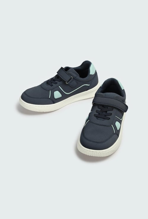 Boys Perforated Velcro Strap Sneakers