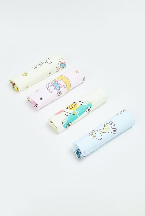 Kids Assorted Handkerchiefs - Pack of 4