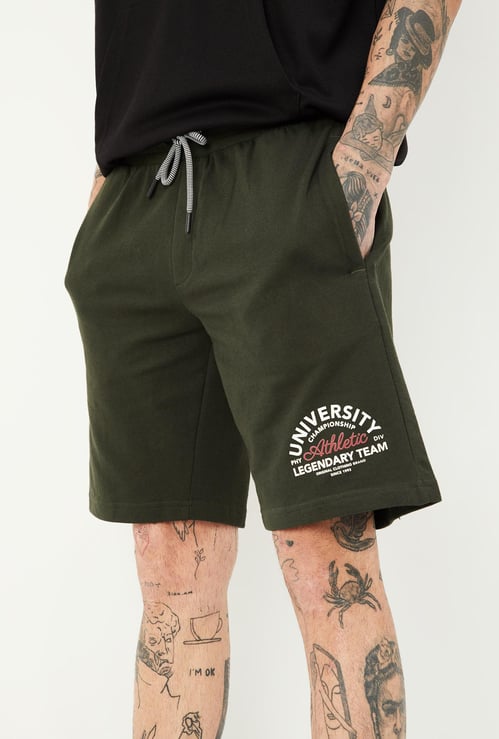 Men Printed Athleisure Shorts