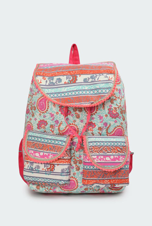 Girls Printed Backpack