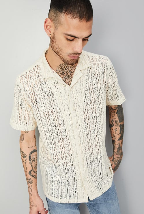 Men Lace Resort Shirt