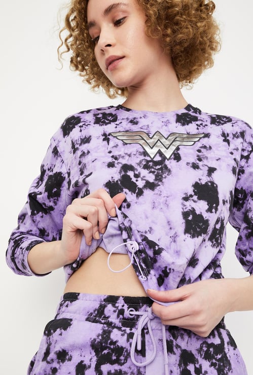 Women Tie & Dye Wonder Woman Sweatshirt