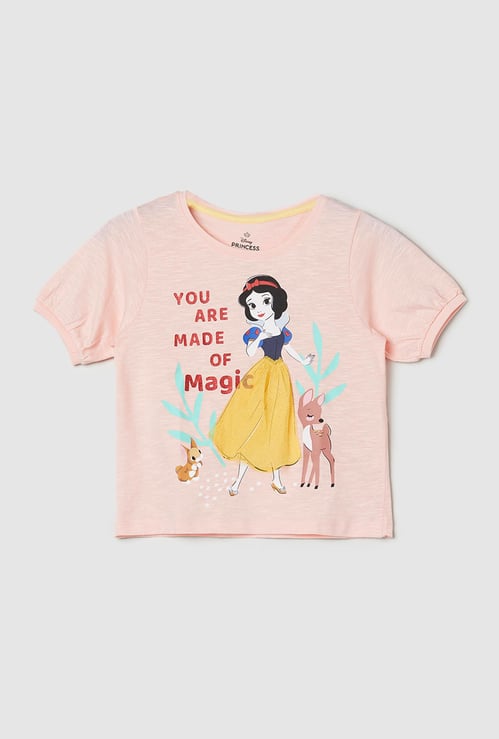 Girls Snow White Printed T-shirt
