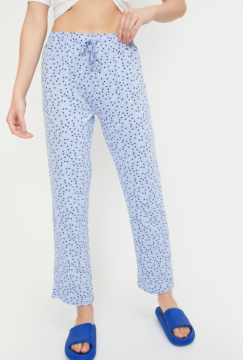 Women Polka Dot Printed Pyjamas