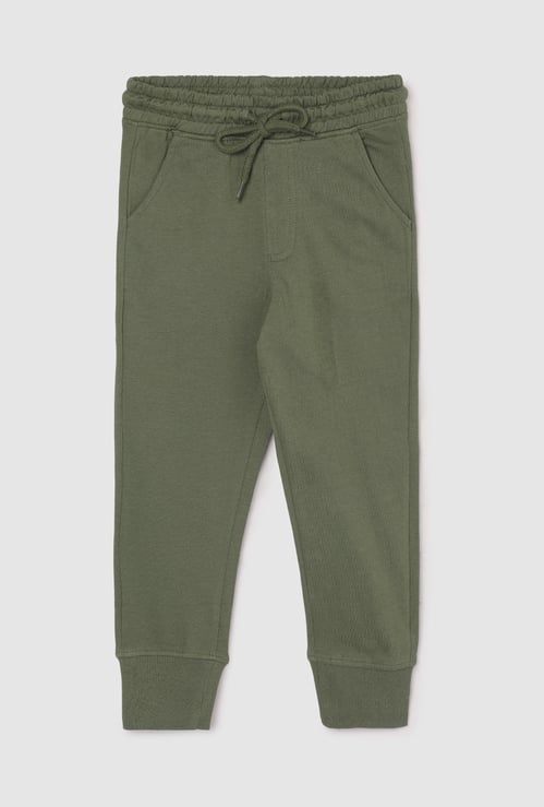 Boys Solid Elasticated Joggers