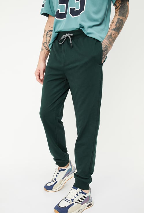 Men Solid Athleisure Joggers