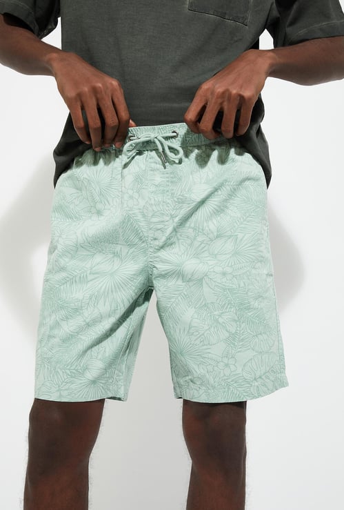 URB_N Men Slim Fit Printed Shorts