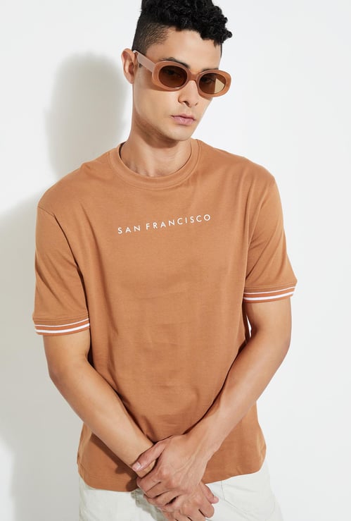 URB_N Men Regular Fit Solid T-shirt