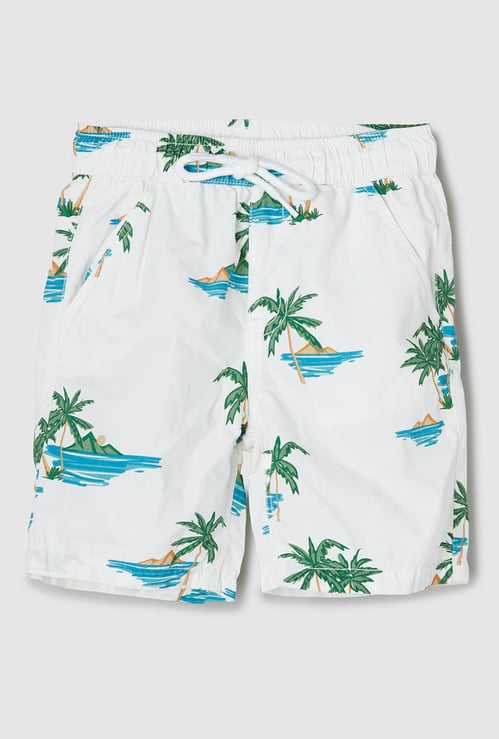 Boys Printed Woven Shorts