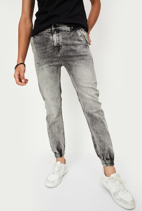 Boys Faded Slim Fit Jogger Jeans