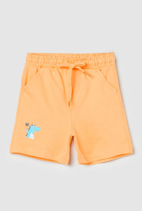 Boys Solid Knit Shorts