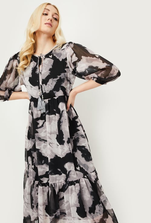 Women Printed Midi Dress