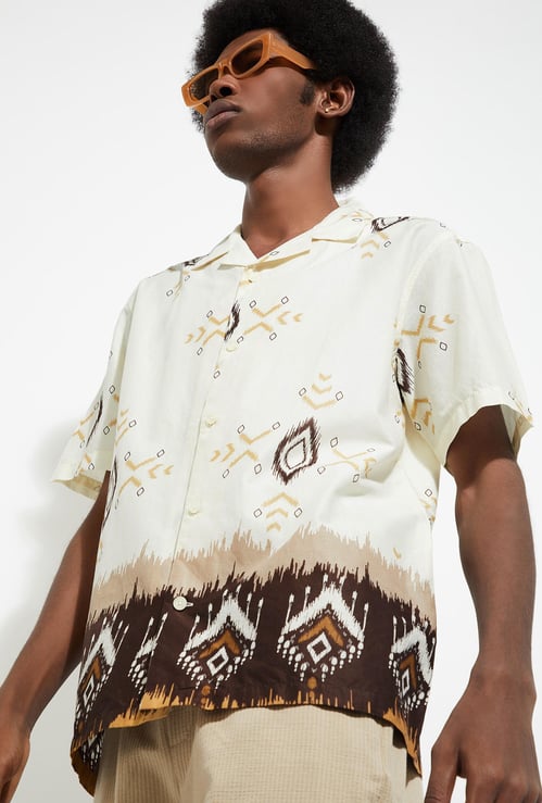 URB_N Men Relaxed Fit Printed Resort Shirt