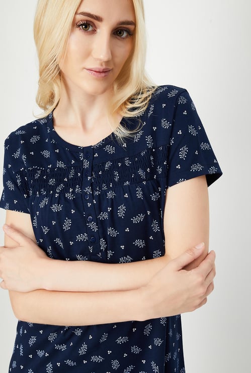 Women Floral Printed Nightgown