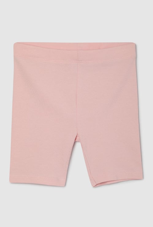 Girls Solid Cycling Shorts