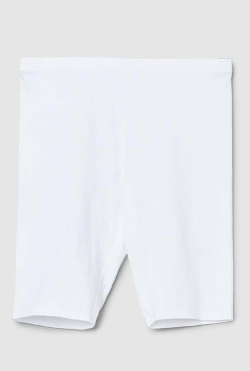 Girls Solid Cycling Shorts
