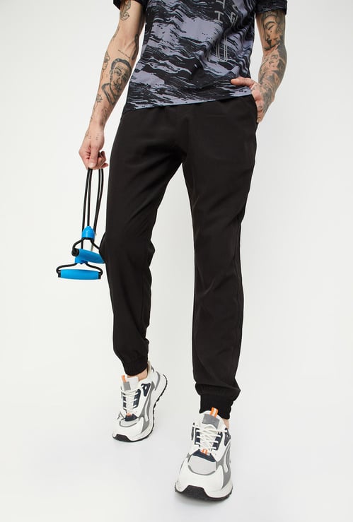 Men Solid Active Joggers