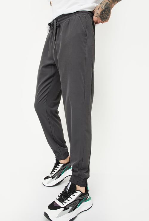 Men Solid Active Joggers