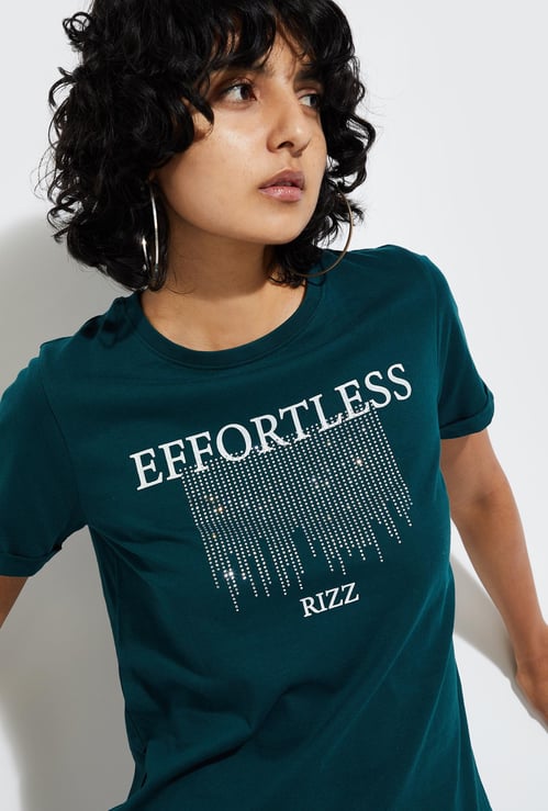 URB_N Women Embellished T-shirt