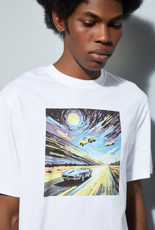 URB_N Men Regular Fit Graphic T-shirt