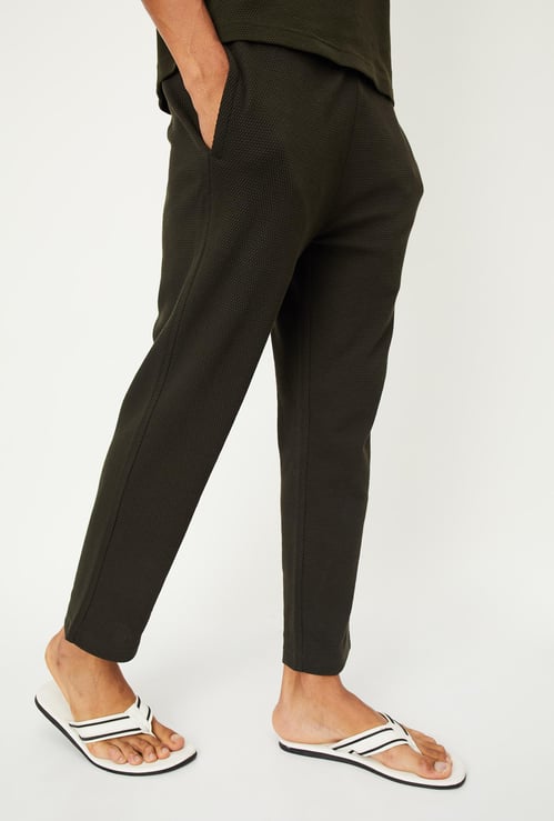 Men Textured Lounge Pants