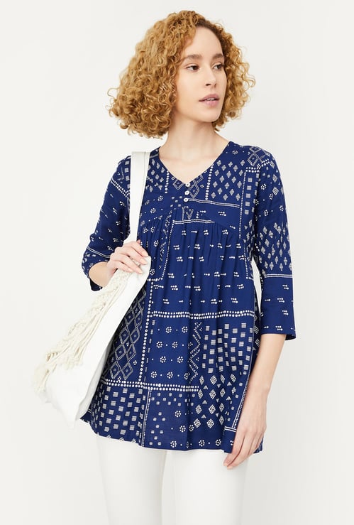 Women Printed A-line Tunic