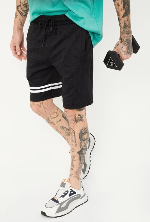 Men Jacquard Athleisure Shorts