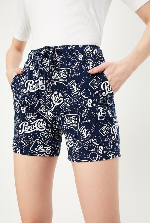 Women Printed Knit Shorts