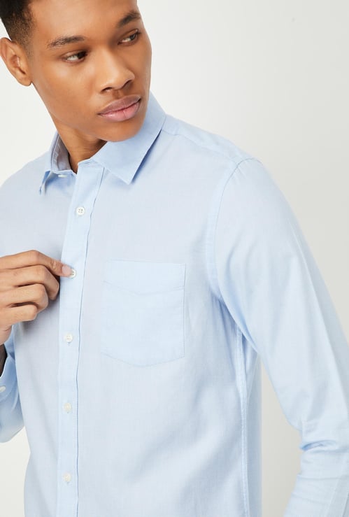 Men Regular Fit Solid Shirt