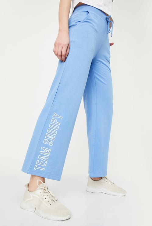 Women Snoopy Printed Track Pants