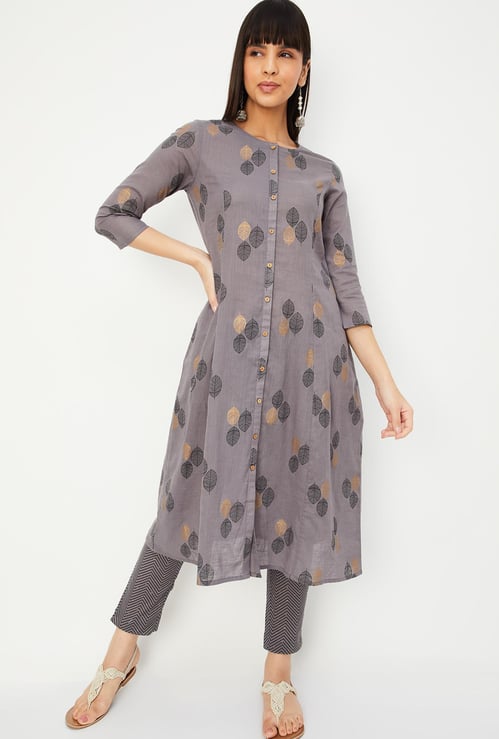 Women Printed A-line Kurta Set