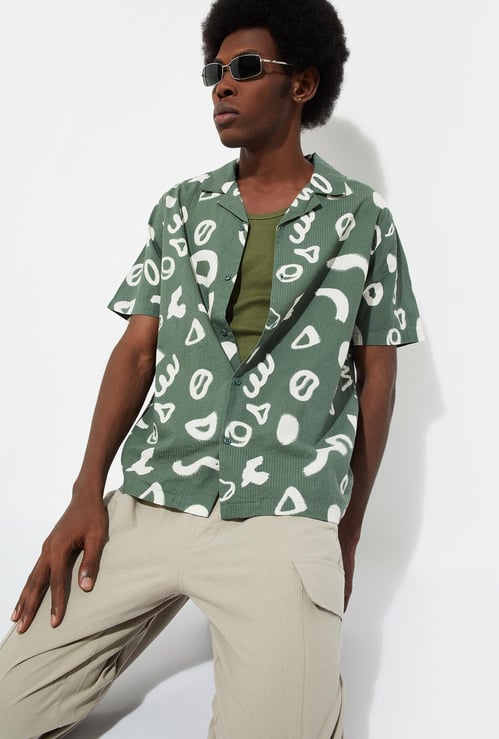 URB_N Men Regular Fit Printed Resort Shirt