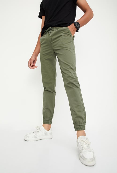 Boys Solid Jogger Trousers