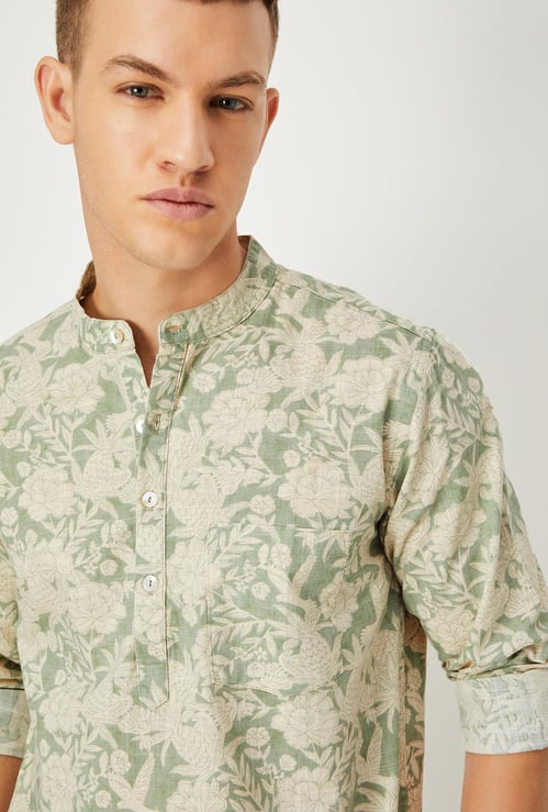 Men Printed Short Kurta