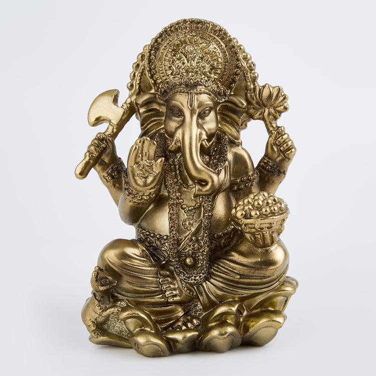 Tranquil Polyresin Ganesha Figurine