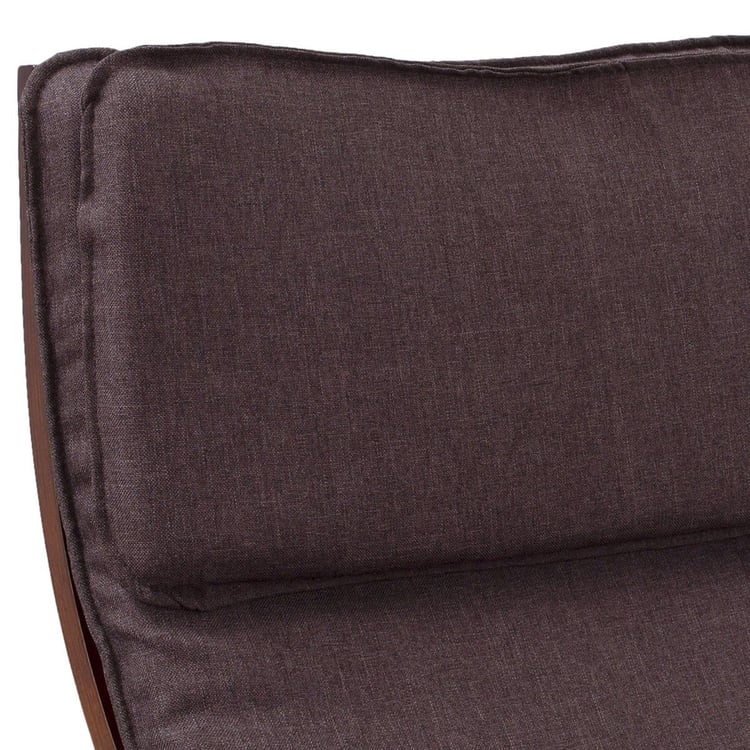Aylen Fabric Rocking Chair - Brown