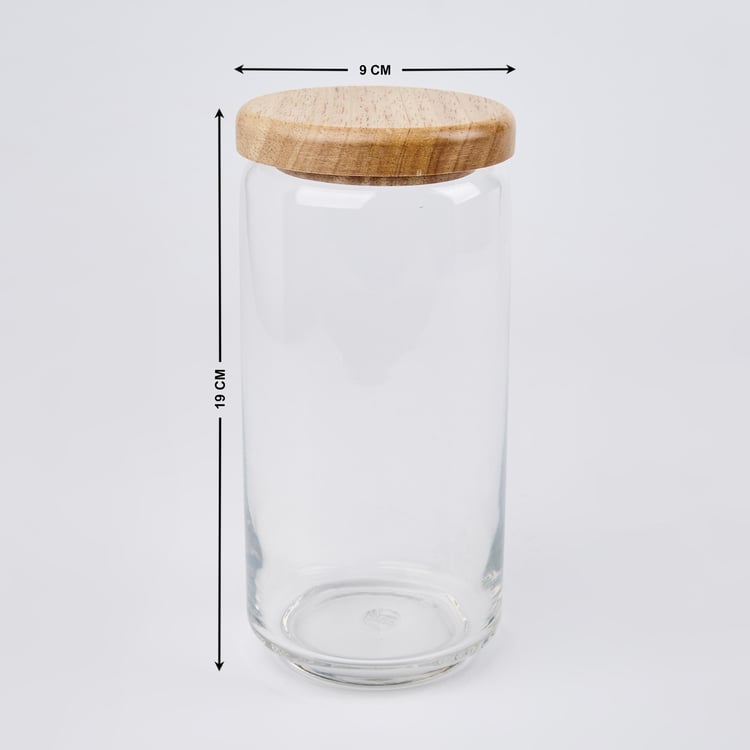 OCEAN Set of 6 Glass Storage Jars - 1L