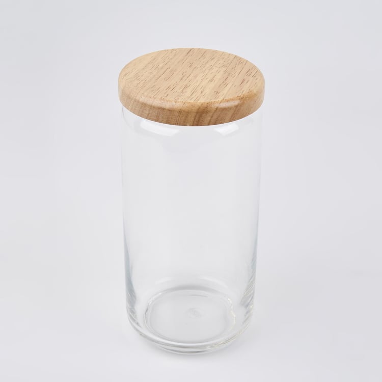 OCEAN Set of 6 Glass Storage Jars - 1L