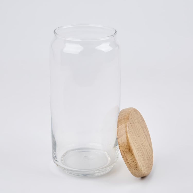 OCEAN Set of 6 Glass Storage Jars - 1L