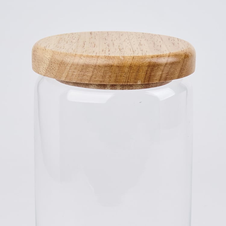 OCEAN Set of 6 Glass Storage Jars - 1L