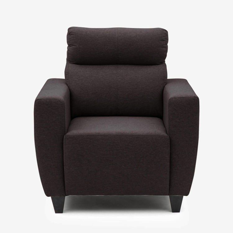 Helios Emily Fabric 3+1 Seater Sofa Set - Brown