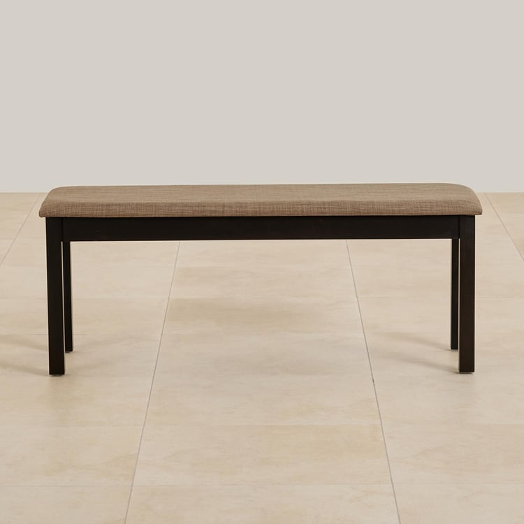 Helios Diana Fabric Dining Bench - Brown