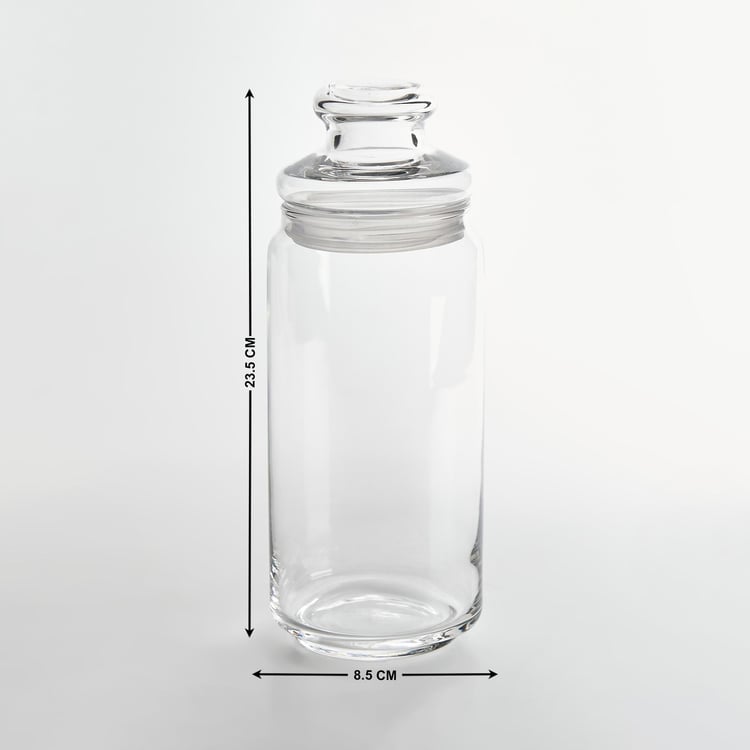 OCEAN Set of 2 Glass Pop Jars - 1L