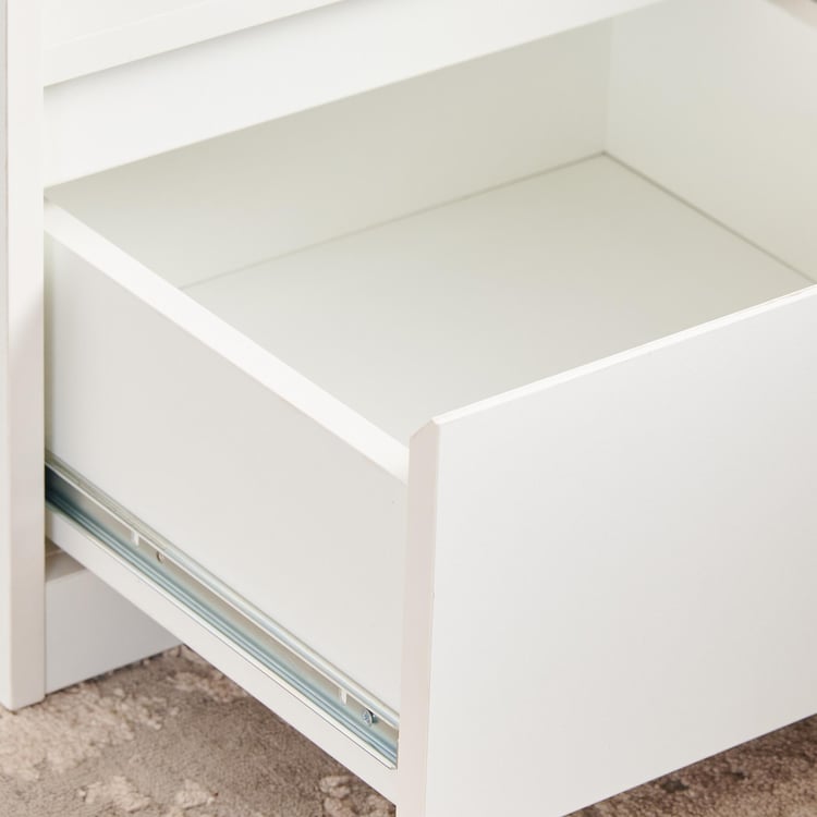Helios Reynan NXT Bedside Table with Drawer - White