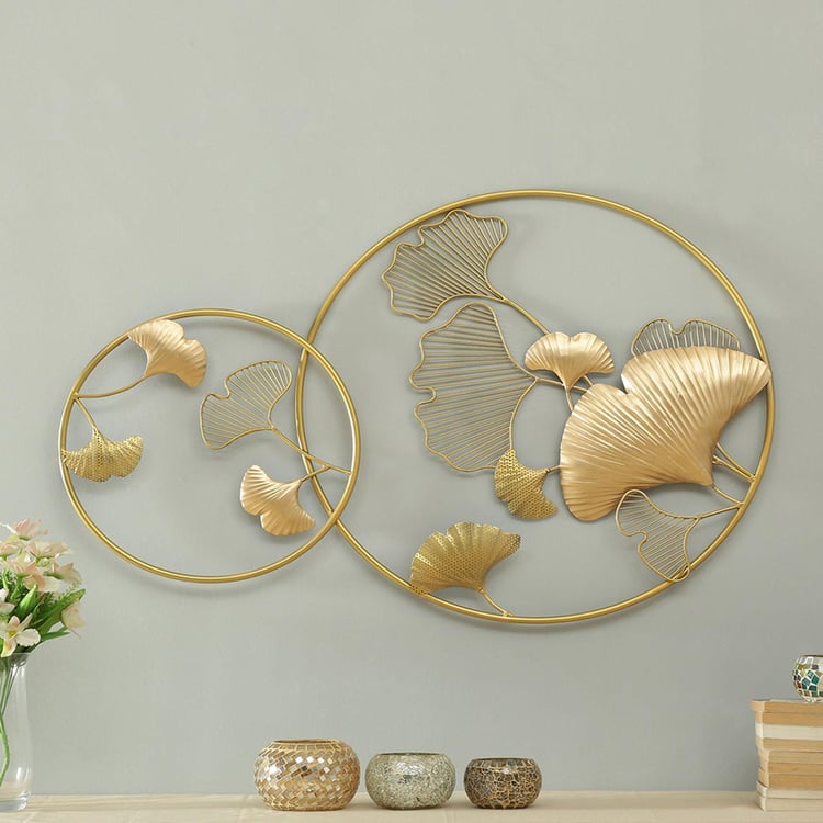 VEDAS Sadh Ginko Metal Wall Art