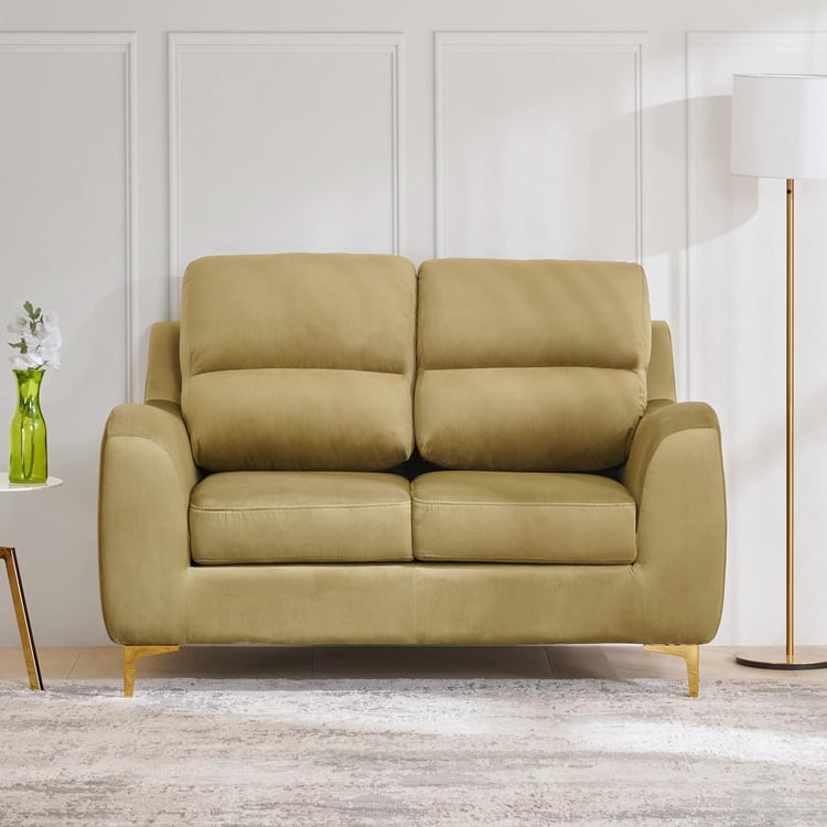 Bianca Velvet 2-Seater Sofa - Olive