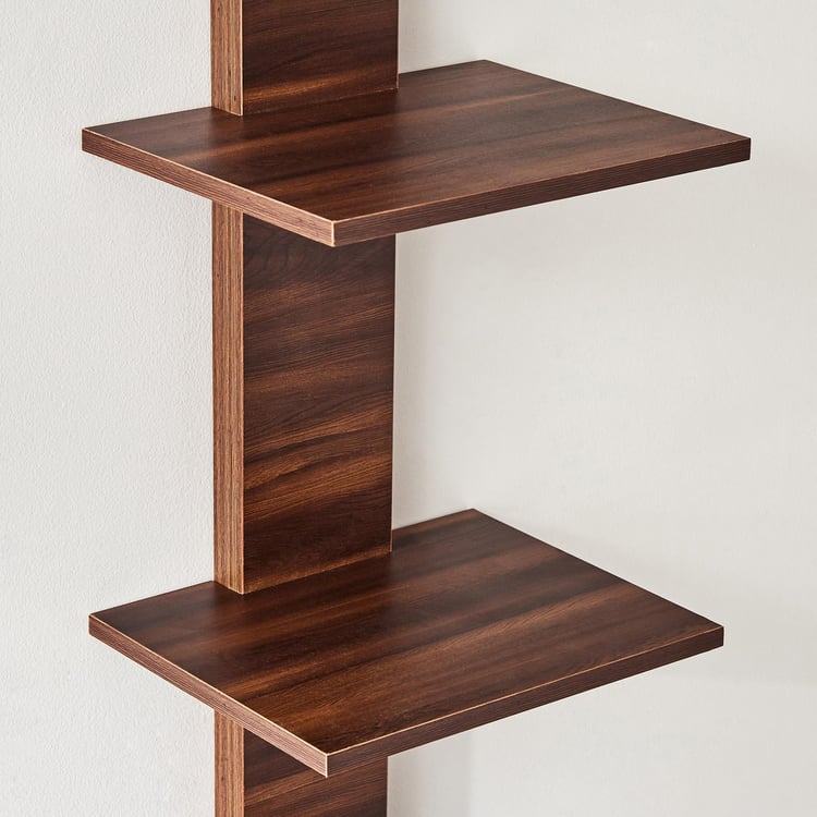 Agnes NXT Cantilevered Wall Shelf - Brown