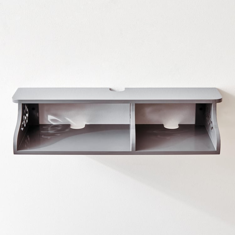 Wilma Wall Mount Set Top Box Shelf - Grey