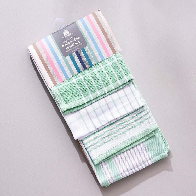 Colour Refresh Set of 4 Cotton Dish Towels